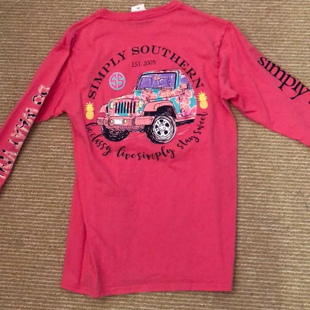 Girls simply southern tee